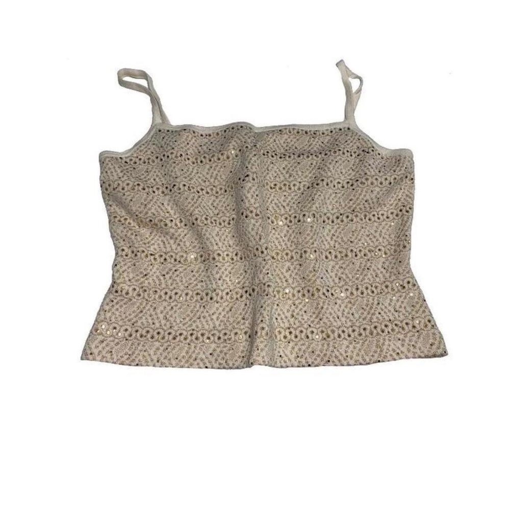 ST JOHN sequin tank top